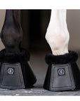 Equifit Essential Bell Boots, Black with Black Ultra Wool