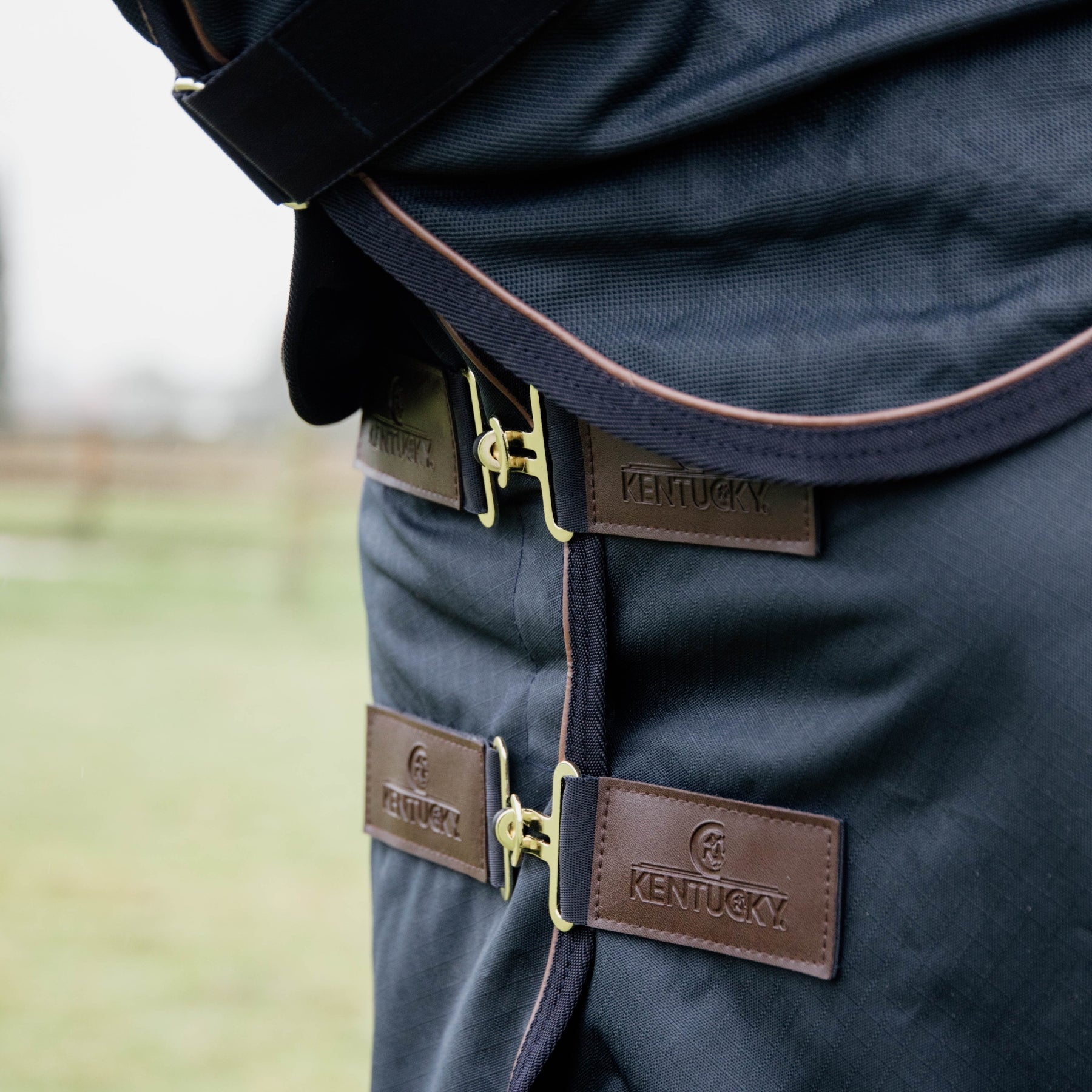 Kentucky Horsewear Waterproof Combo Fly Rug, Navy