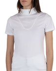 Montar Clare Crystals, Ladies Competition Top, White