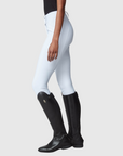 Yagya Ladies Compression Performance Knee Grip Breeches, White