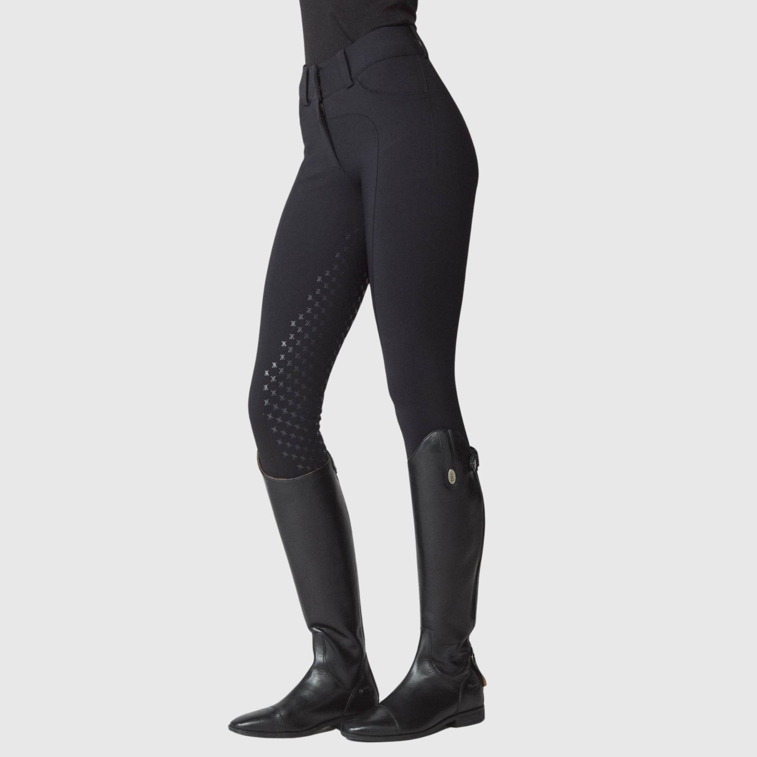 Yagya Ladies Compression Performance Breeches Full Grip, Black