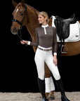 Fair Play ARMIDA Full Grip, High Rise Breeches, White