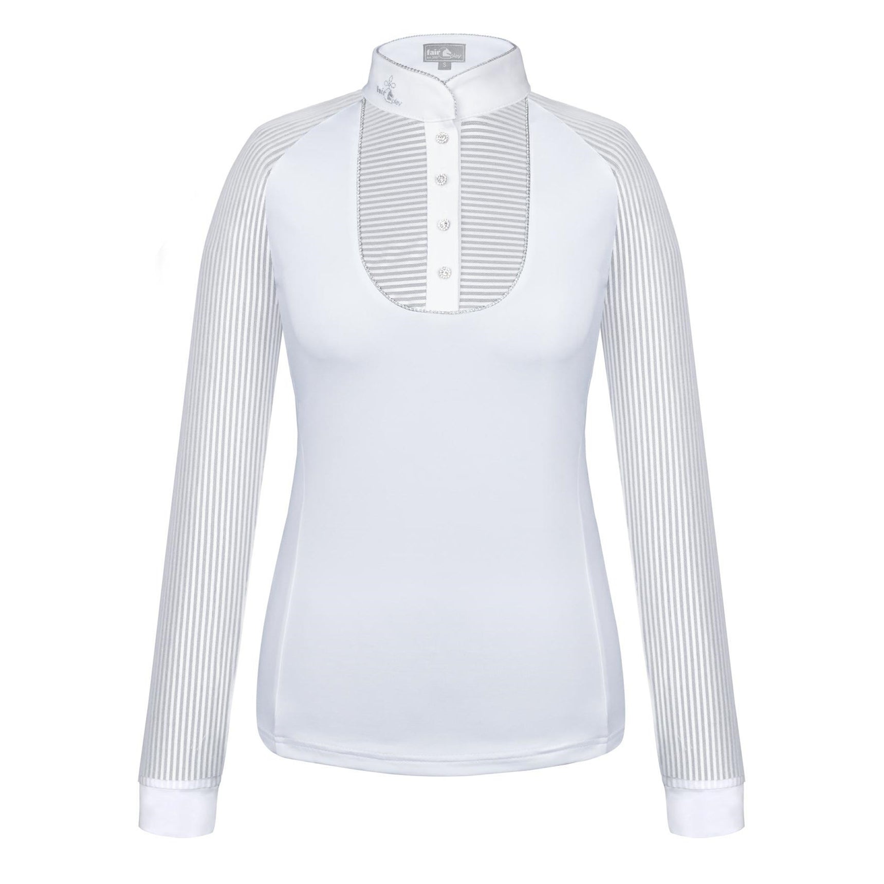 Fair Play Competition Shirt JUSTINE AIRY Long Sleeve White