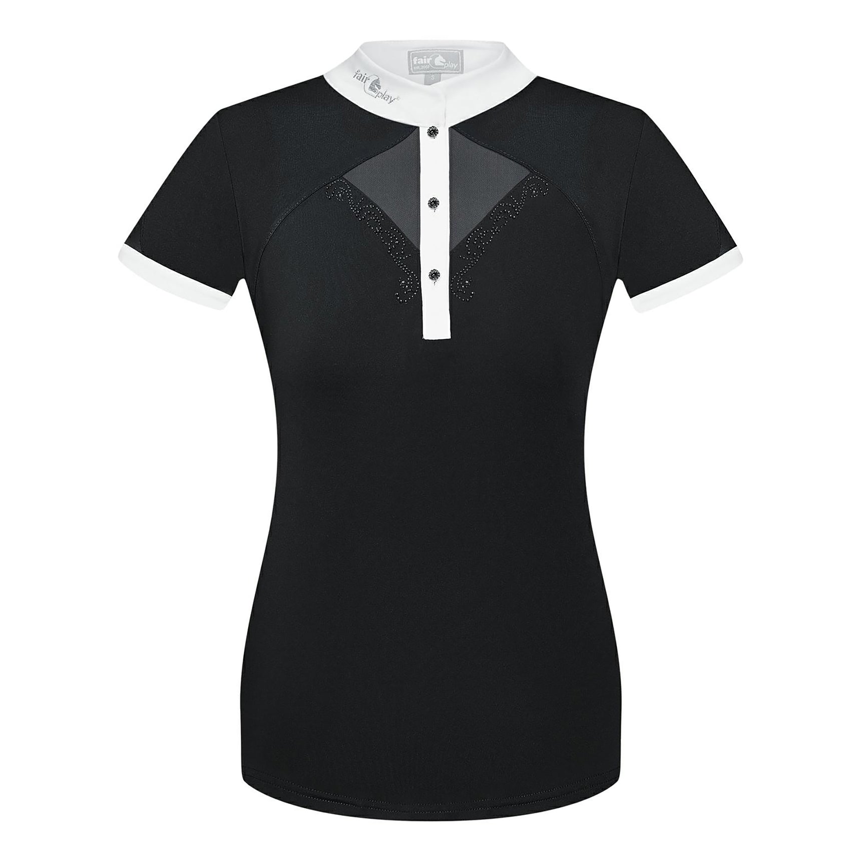 Fair Play Competition Shirt CATHRINE Black White