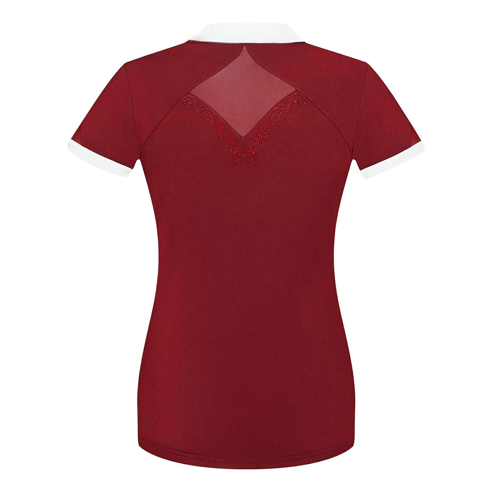 Fair Play Competition Shirt CATHRINE Burgundy White