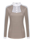 Fair Play Competition Shirt Long Sleeve LORELLA Beige-White