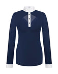 Fair Play Competition Shirt Long Sleeve CATHRINE Navy-White