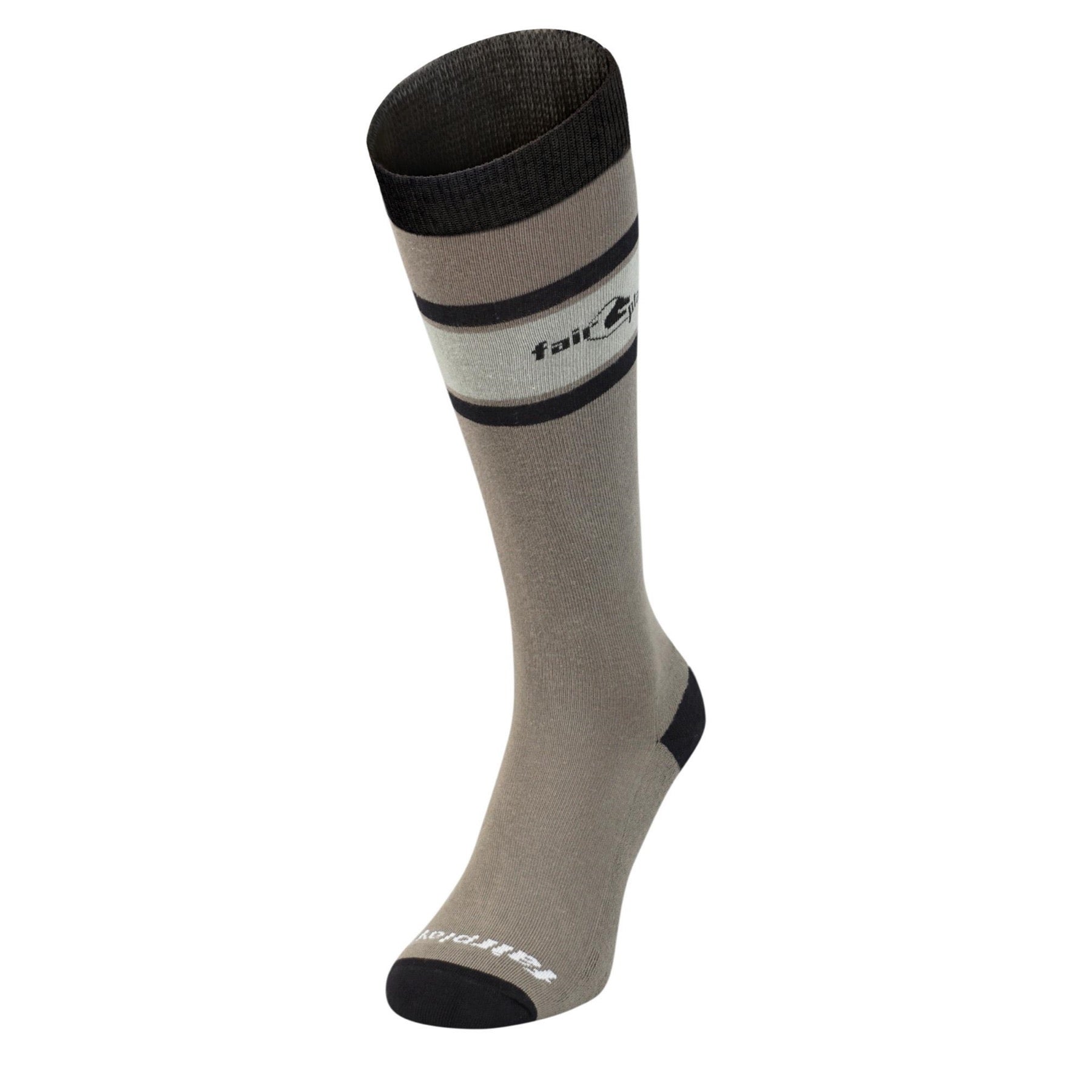 Fair Play SIMPLE Riding Socks, Taupe Grey-Black
