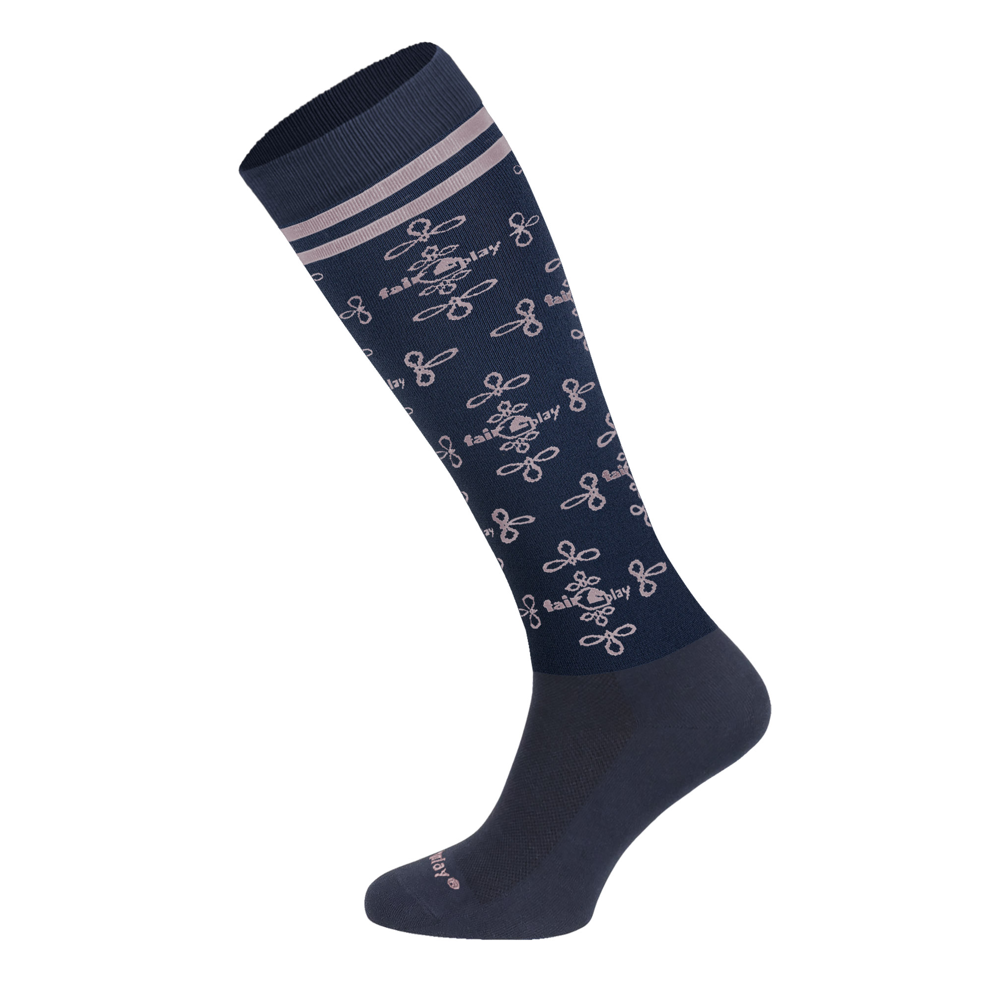 Fair Play ARIA Riding Socks, Navy-Dusty Pink
