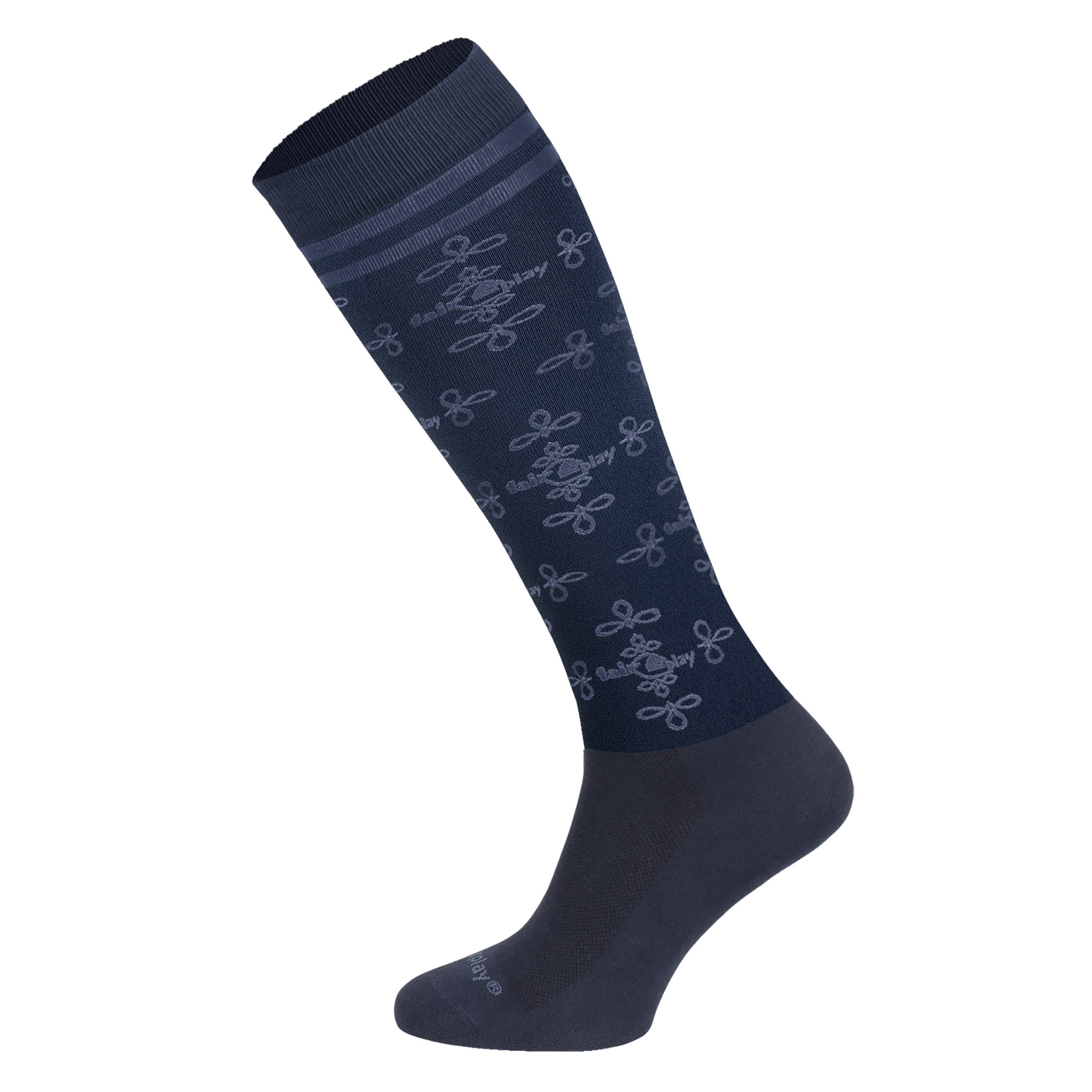 Fair Play ARIA Riding Socks, Navy-Steel Blue