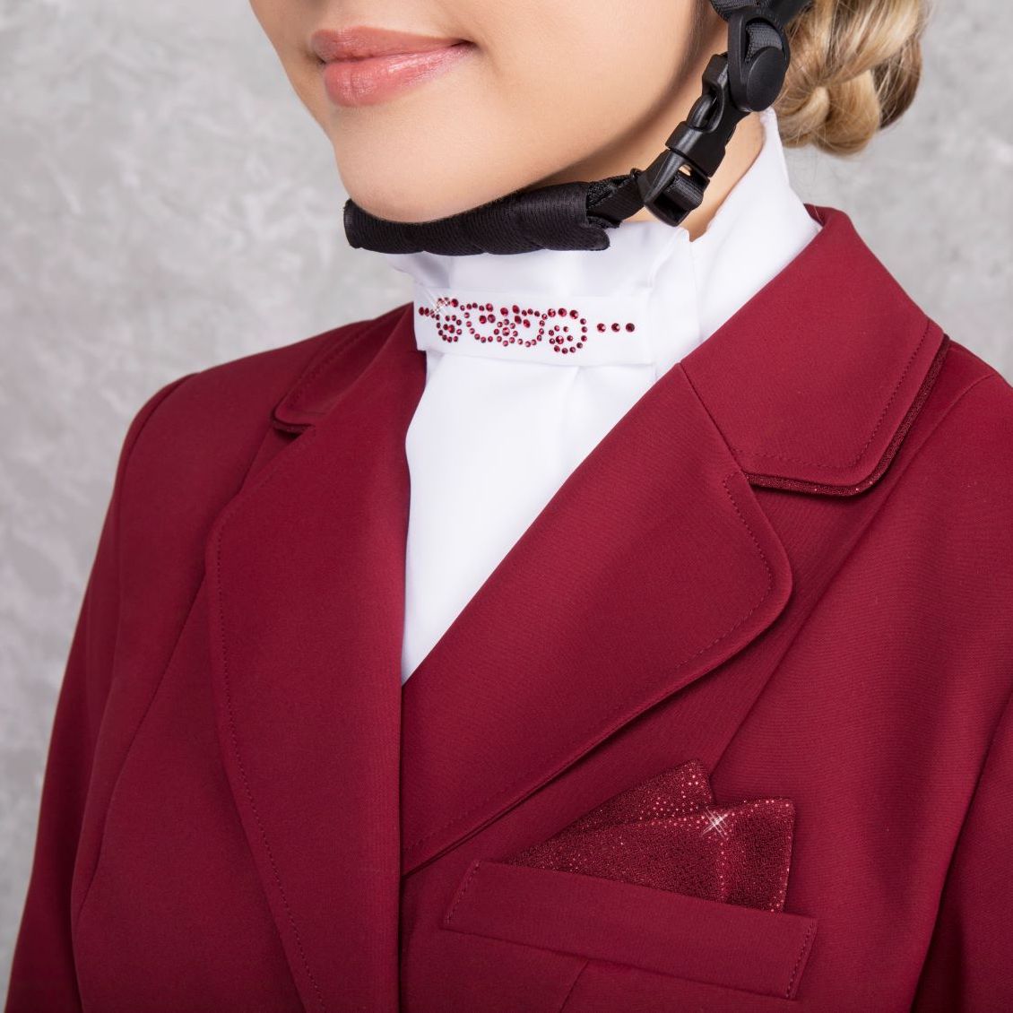 Fair Play Ready Tied Stock Andrea Chic, White Burgundy
