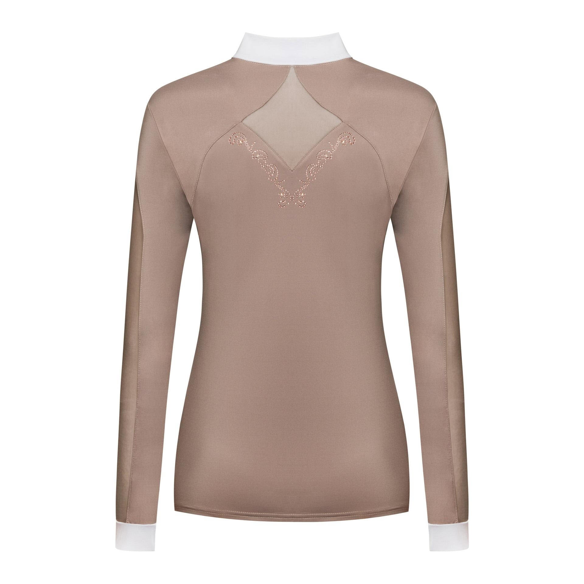 Fair Play Competition Shirt Long Sleeve CATHRINE ROSEGOLD Beige/White
