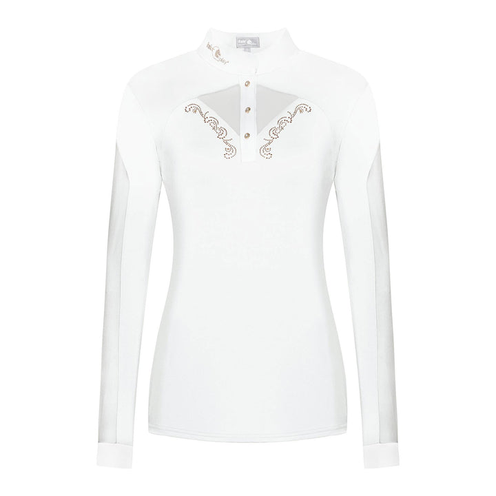 Fair Play Competition Shirt Long Sleeve CATHRINE ROSEGOLD White