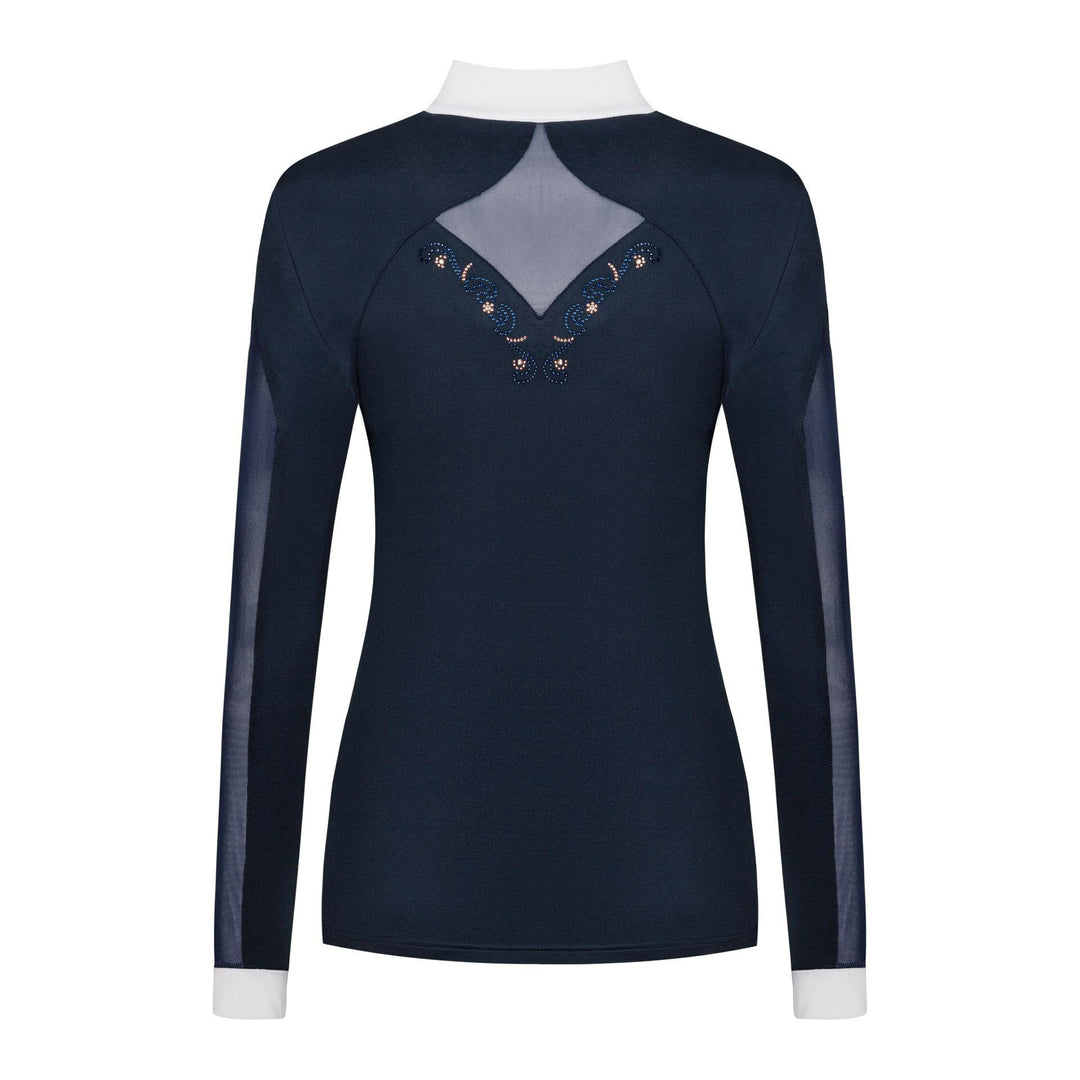 Fair Play Competition Shirt Long Sleeve CATHRINE ROSEGOLD Navy/White