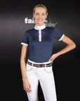 Fair Play Competition Shirt Short Sleeve CATHRINE ROSEGOLD Navy/White