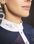 Fair Play Competition Shirt Short Sleeve CATHRINE ROSEGOLD Navy/White