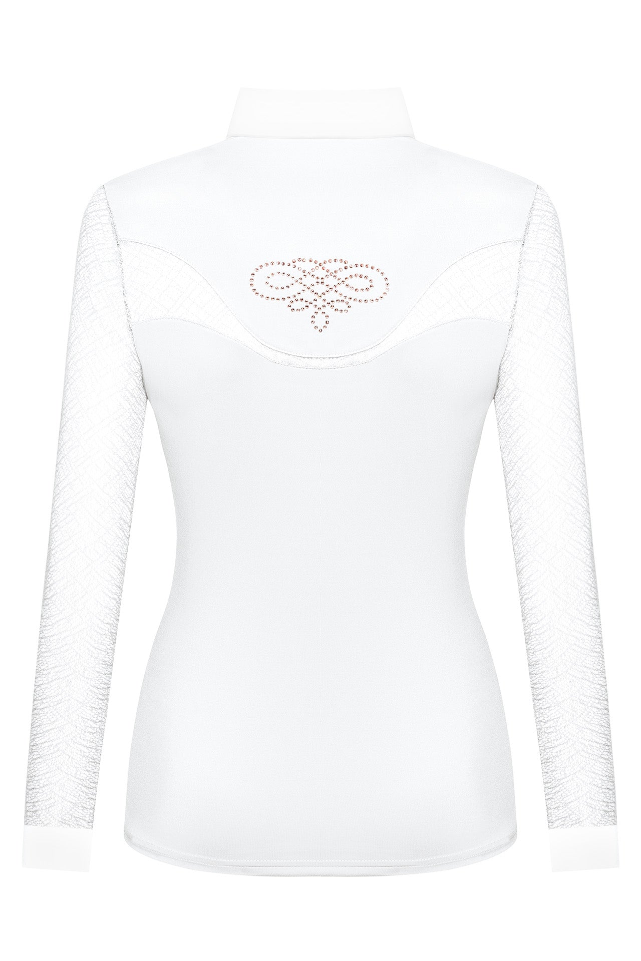 Fair Play Competition Shirt CECILE Long Sleeve ROSEGOLD, White