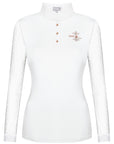 Fair Play Competition Shirt CECILE Long Sleeve ROSEGOLD, White