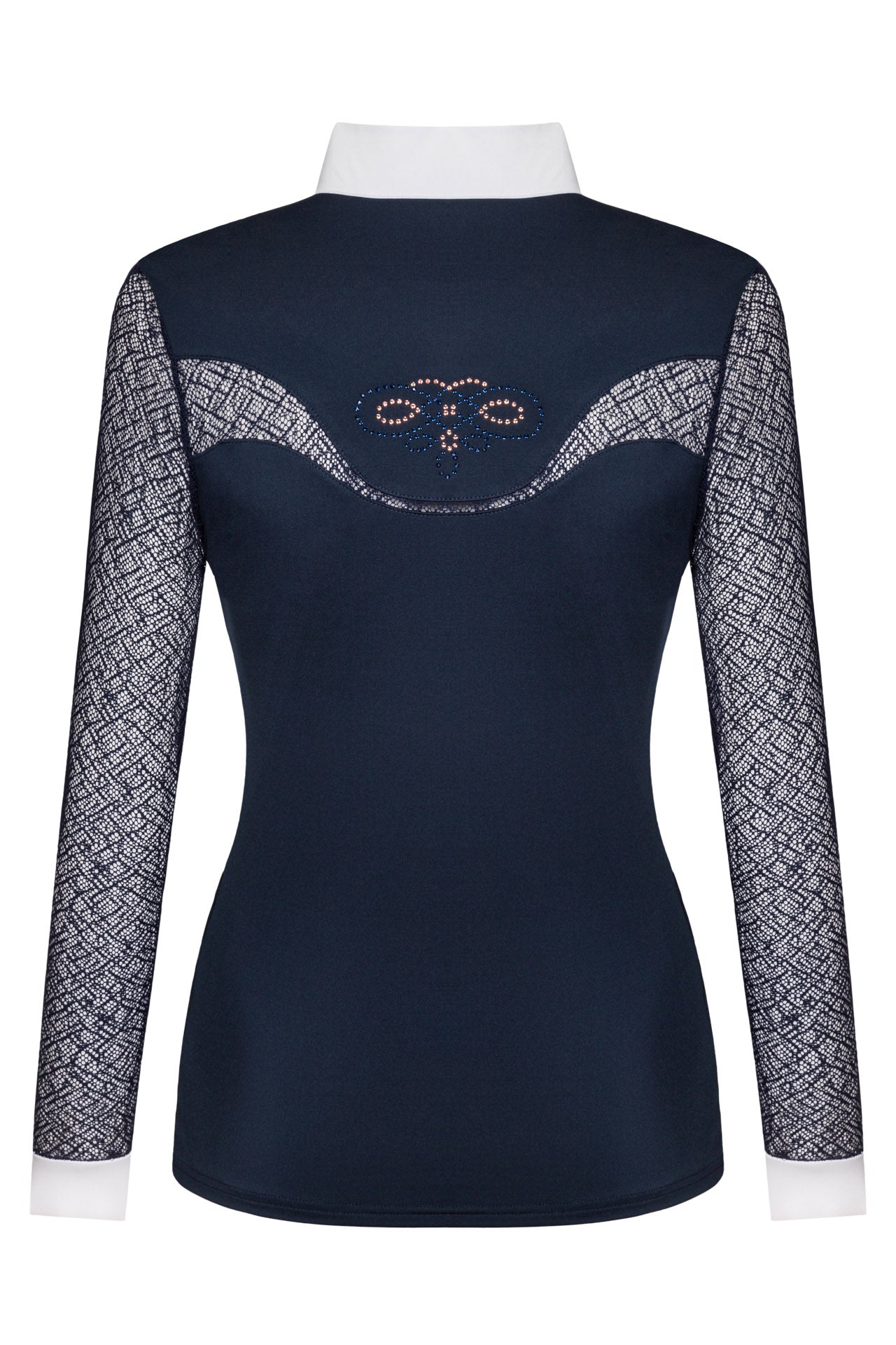 Fair Play Competition Shirt CECILE Long Sleeve ROSEGOLD, Navy