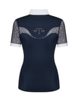 Fair Play Competition Shirt CECILE Short Sleeve ROSEGOLD, Navy/White