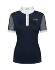 Fair Play Competition Shirt CECILE Short Sleeve ROSEGOLD, Navy/White