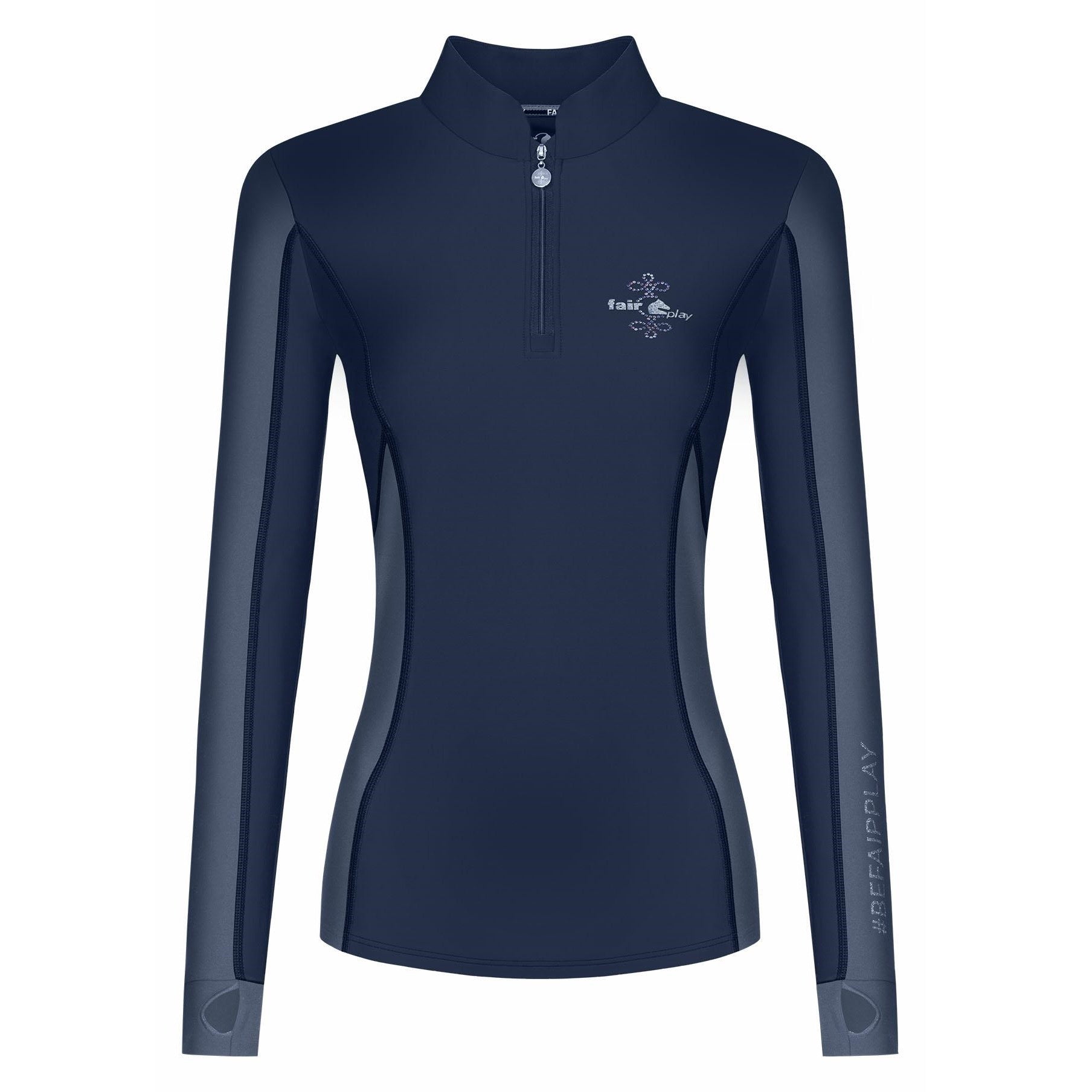 Fair Play Half Turtleneck KAMILA Navy-Steel Blue