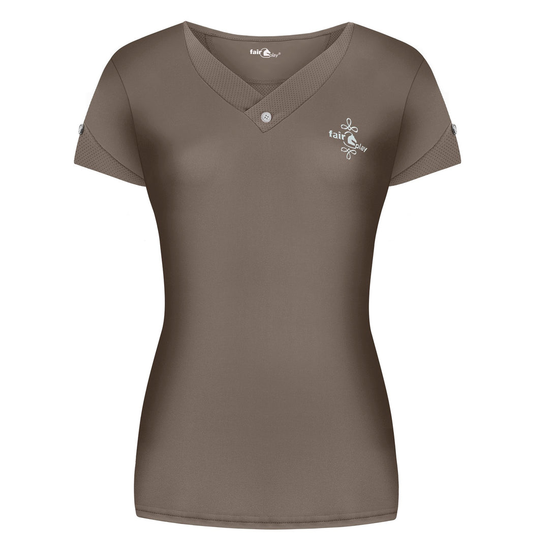 Fair Play ALBA Ladies T-Shirt, Taupe Grey