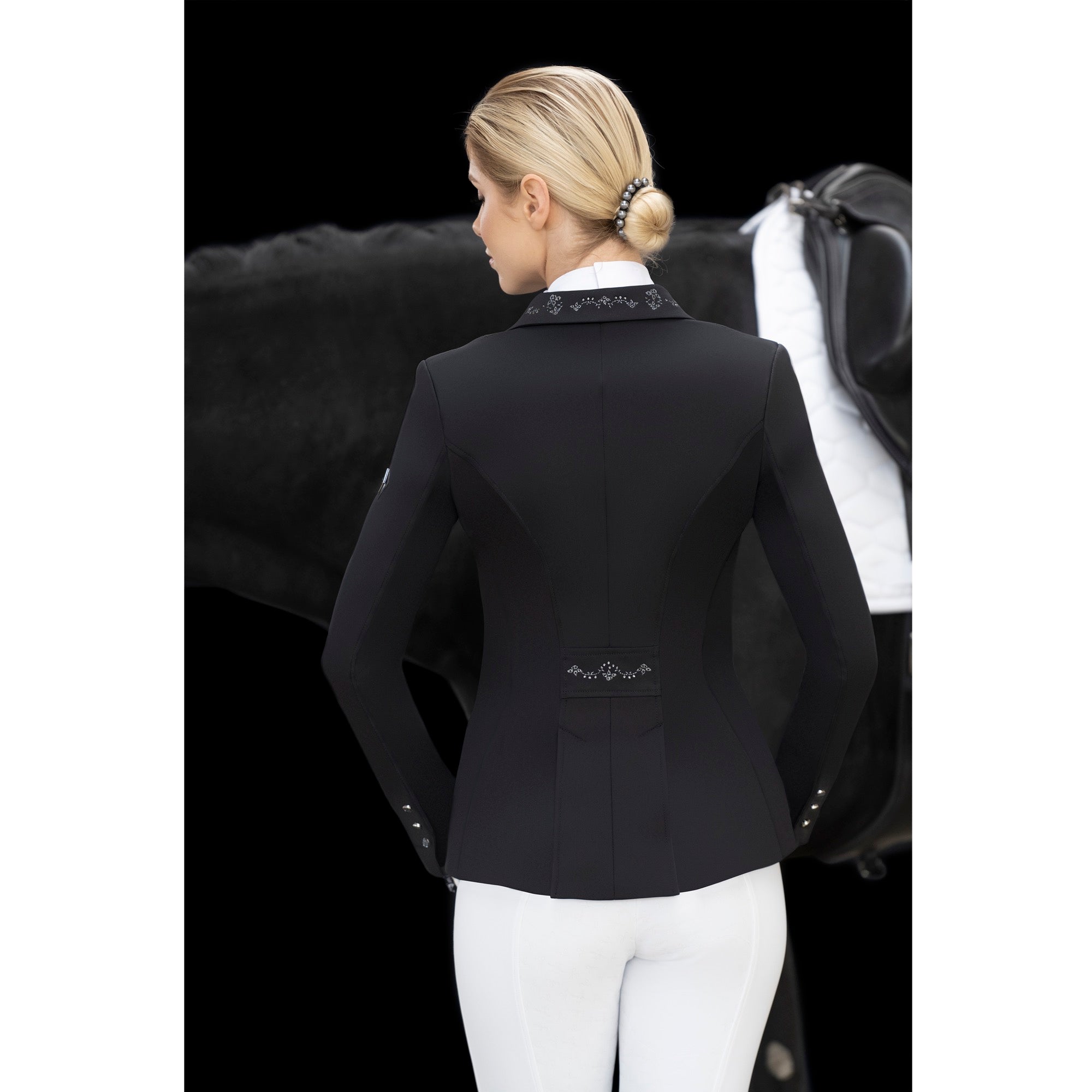 Fair Play ALISSA FLEUR Dressage Short Tailcoat, Black