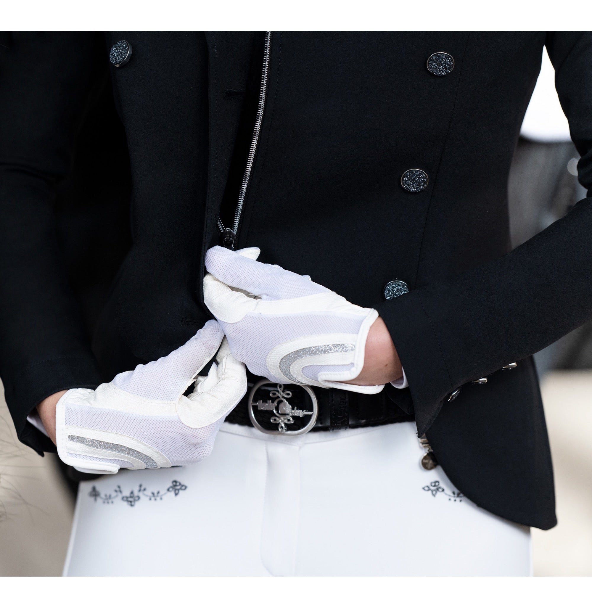 Fair Play ALISSA FLEUR Dressage Short Tailcoat, Navy