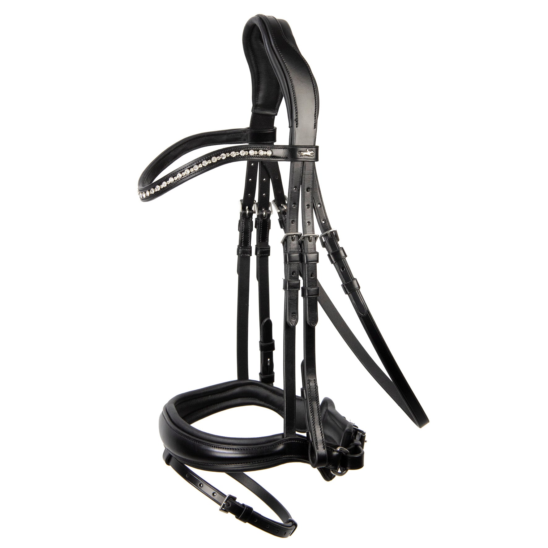 Schockemohle Brantford Anatomical Bridle, Black/Silver