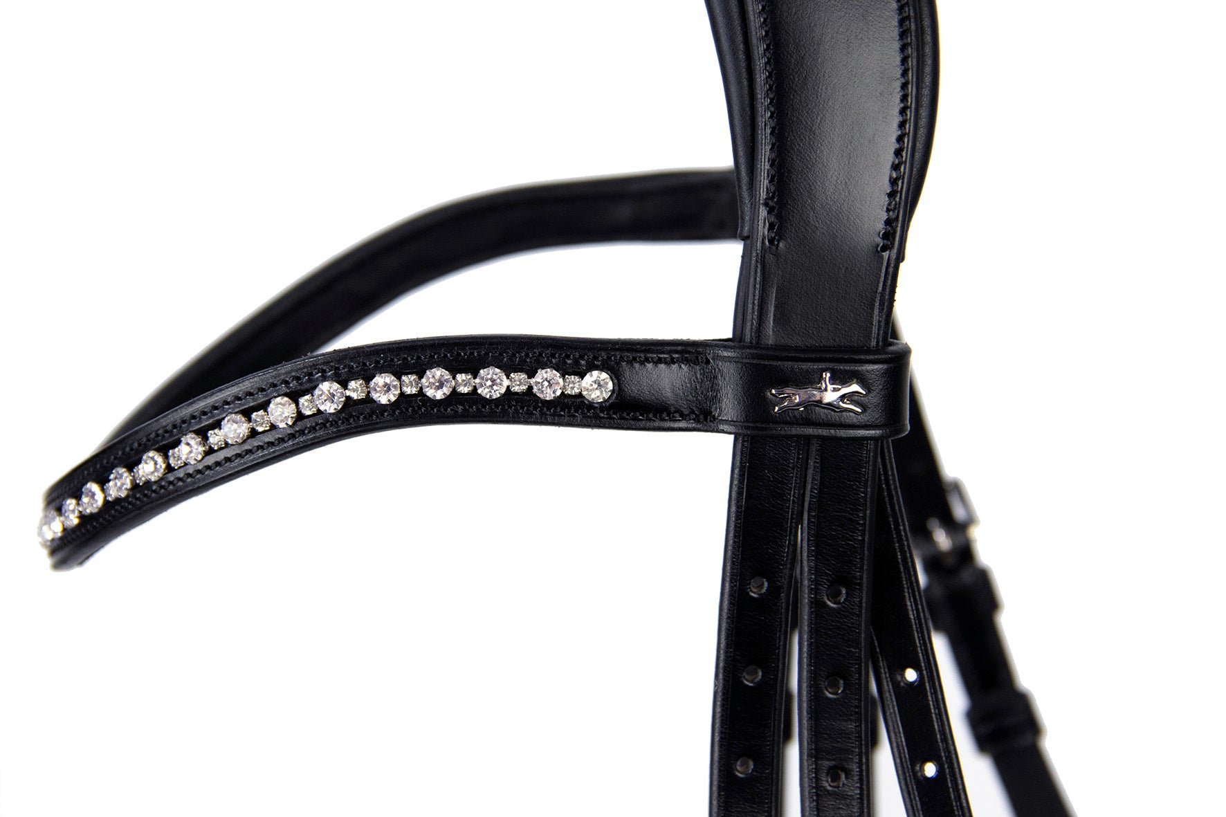 Schockemohle Brantford Anatomical Bridle, Black/Silver