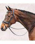 Schockemohle Malibu Anatomical Dressage Bridle, Black/Silver