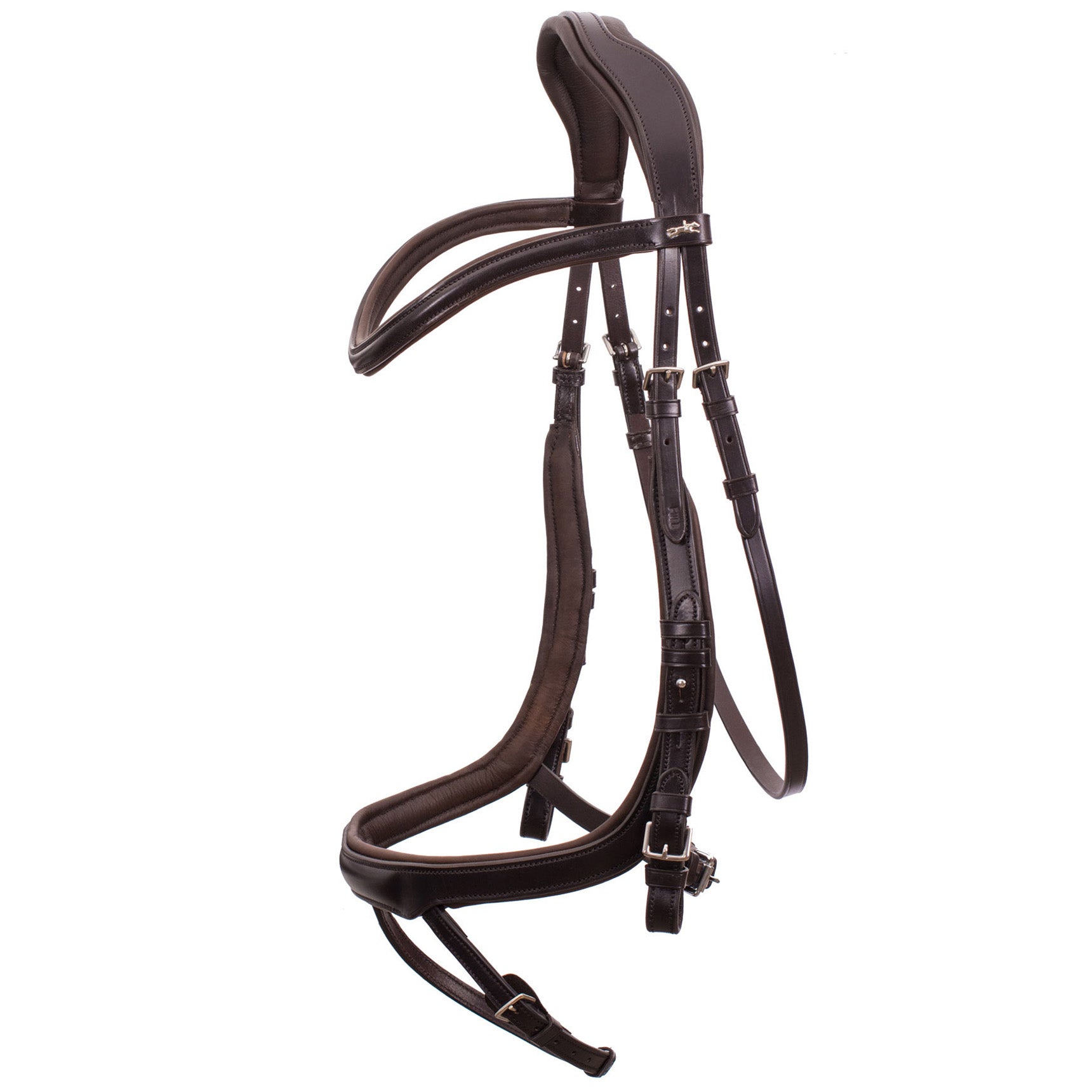 Schockemohle Equitus Alpha Anatomical Special Bridle, Espresso/Silver