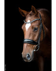 Schockemohle Slimford Anatomical Bridle, Black/Silver