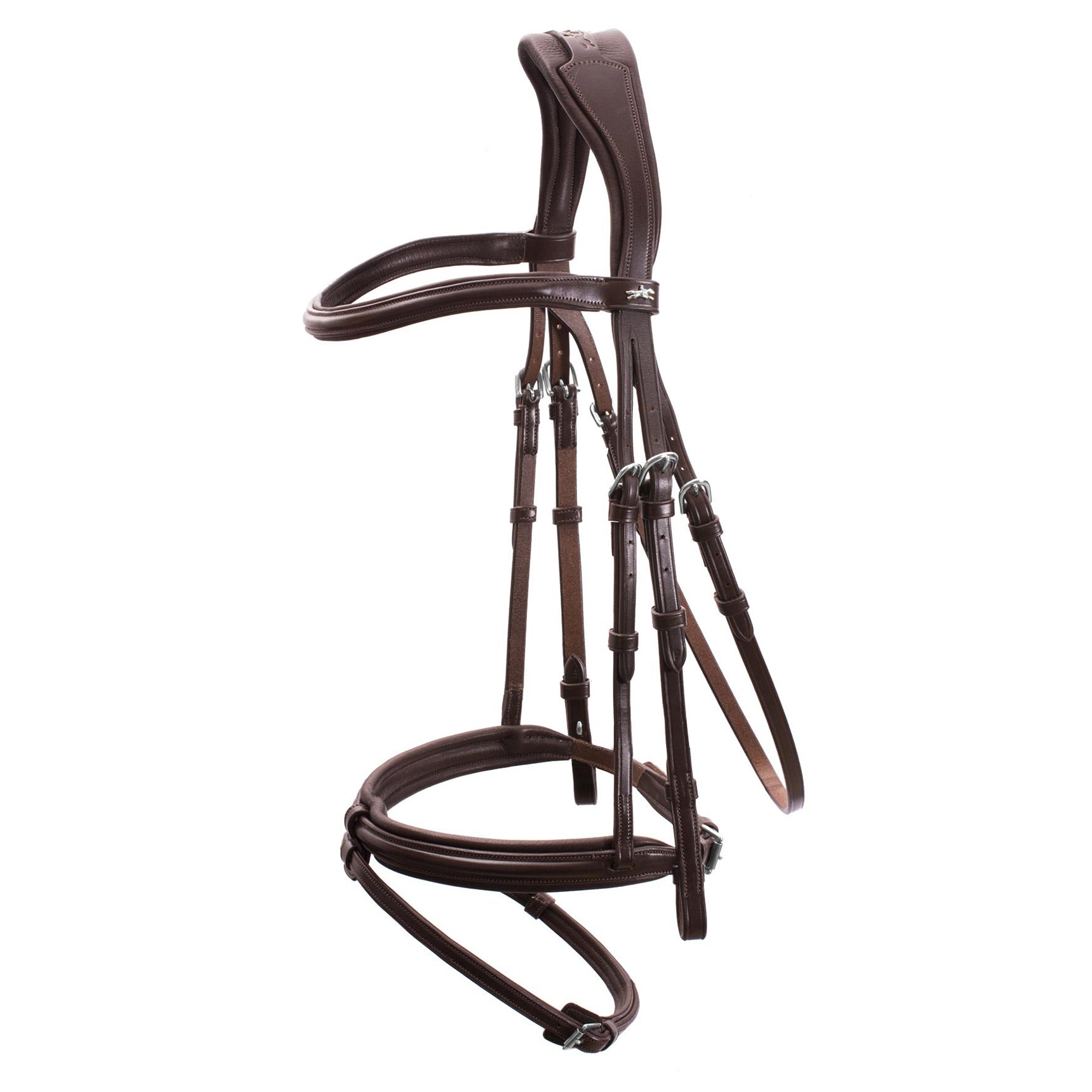Schockemohle Tokyo Select Anatomical Bridle, Espresso/Silver