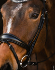 Schockemohle Brantford Anatomical Bridle, Black/Silver