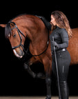 Schockemohle Equitus Theta Bitless Bridle, Espresso/Silver