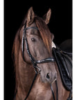 Schockemohle Equitus Theta Anatomical Special Bitless Bridle, Black/Silver