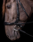 Schockemohle Equitus Theta Anatomical Special Bitless Bridle, Black/Silver