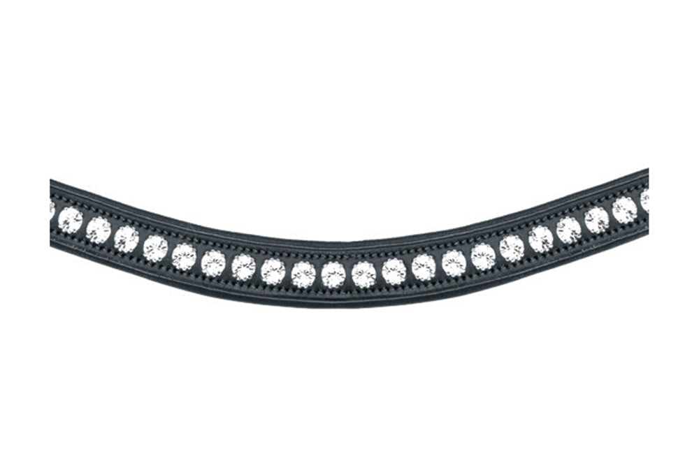 Schockemohle Browband Crystal Select, Black/Silver