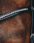 Schockemohle Browband Diamond Select Limited Headband, Black/Grey