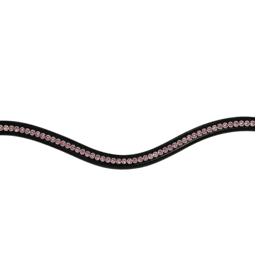 Schockemohle Browband Diamond Select Limited Headband, Black/Mauve