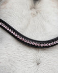 Schockemohle Browband Diamond Select Limited Headband, Black/Mauve