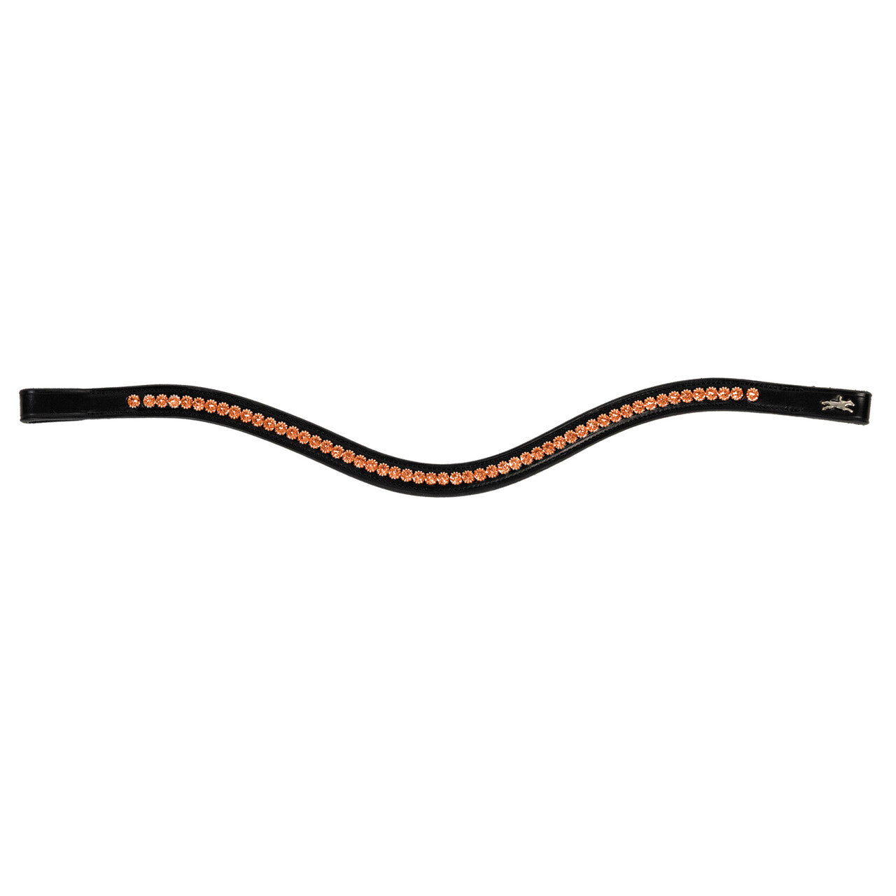 Schockemohle Browband Diamond Select Limited Headband, Black/Orange