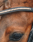 Schockemohle Browband Diamond Select Limited Headband, Black/Peach