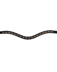 Schockemohle Browband Diamond Select Limited Headband, Black/Toffee Shades