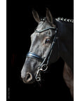 Schockemohle Milan Anatomical Double Bridle, Black/Silver