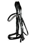 Schockemohle Equitus Gamma Anatomical Double Bridle, Black/Silver
