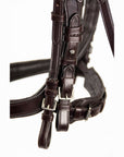 Schockemohle Equitus Gamma Anatomical Double Bridle, Espresso/Silver
