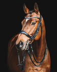 Schockemohle Equitus Gamma Anatomical Double Bridle, Black/Silver